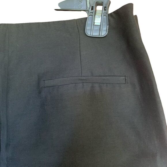 Zara Skort Women L Black Asymmetrical Mini Faux Skirt Wrap Embellished Goth - Picture 7 of 9